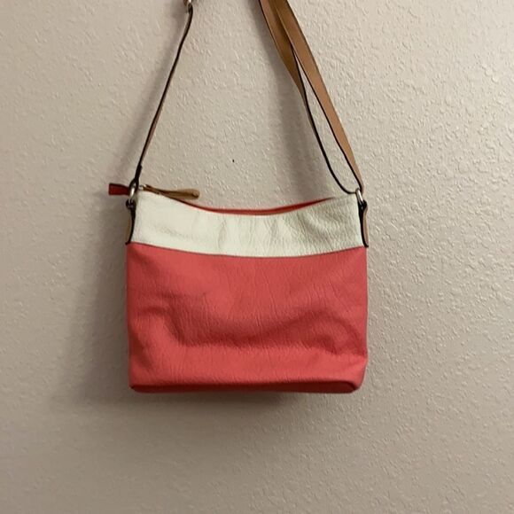 White and pink leather tote 👜 - Picture 4 of 5